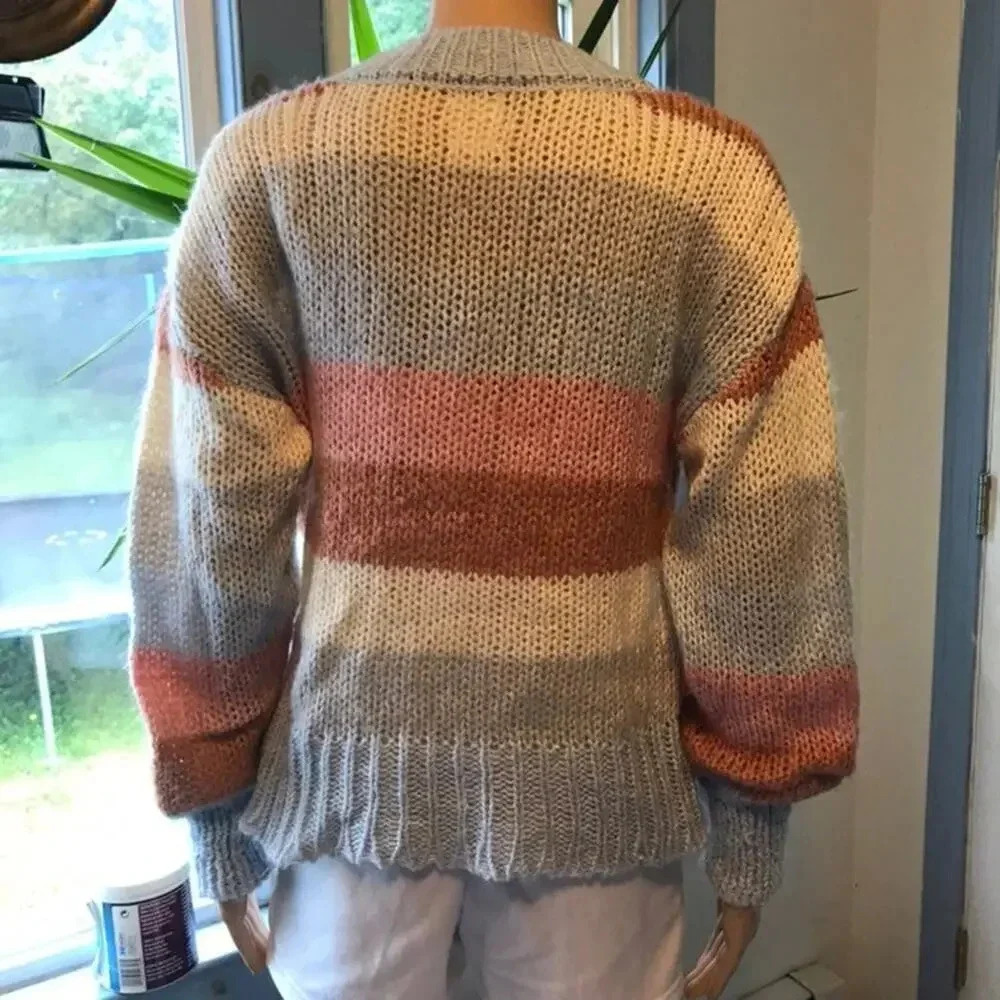 Freshman 1996 Multicolor Pullover Knit Sweater girl/women size S - Picture 2 of 4